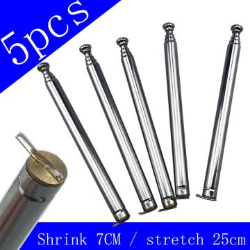 5pcs Full-channel 25cm 5 section telescopic antenna Communications Remote control Signal gain transmit receive Rod antenna