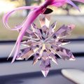 Crystal Snowflake Chandelier Hanging Suncatcher Crystal Christmas Ornaments Home Car Decoration car accessories