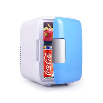 4L Mini Portable Car Refrigerator 12V/220V 50W Car Use Quiet Low Noise Freezer Cooling Warmer Heating Fridge Box Can Beer Cooler
