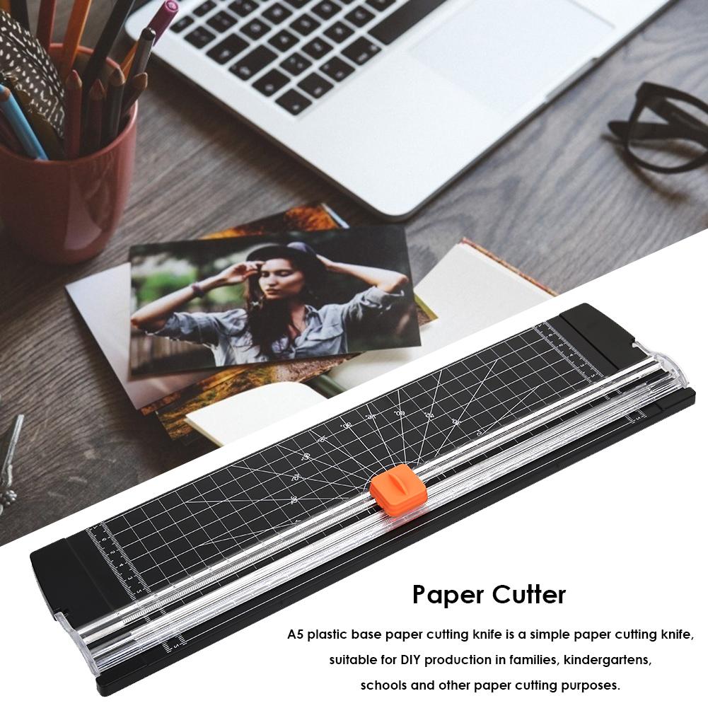Plastic Base Paper Trimmer Portable A4 Paper Cutting Machine Photo Cutter Scrapbook Blade Home Office Art Crafts Tools