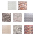 10 pcs/set Home Decor 3D Wall Stickers Paper Brick Stone Wallpaper Self-adhesive Rustic Effect Self-adhesive Home Decor Sticker