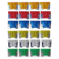 24pcs 5A 10A 15A 20A 25A 30A Car Fuse Assorted Micro Mini Blade Fuses Fit For Auto Car Van Truck SUV Fuse Kit