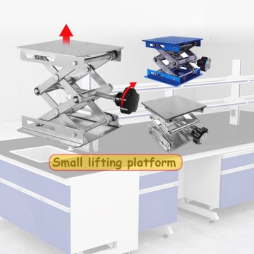 Alumina Lifting Jack Platform Stainless Steel Lifting Table Manual Aluminum Oxidation Laboratory Lifter For BiologicalExperiment