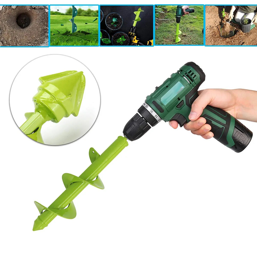 Hole Digger Earth Auger Garden Vegetables Planting Machine Spiral Drill Bit Dropshipping