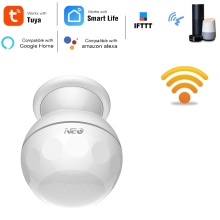 NAS-PD02W WIFI PIR Motion Sensor Detector Tuya Smart Life App Smart Home Automation Alarm System with Bracket