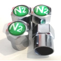 1000 pcs/lot Nitrogen N2 Logo Brass Metal Tire Valve Caps Copper Car Valve Stem Covers Tyre accessories Wholesale Free Shipping