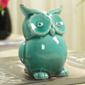 Ceramic handicrafts modern owls statue living room animal ornaments owl crafts toy home decor figure 4 style optional~