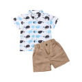 1-6Y Summer Toddler Baby Boys Clothes Sets Whale Tops T-Shirt Pants Shorts 2PCS Outfits