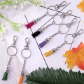 360Pcs Button Key Chain Key Ring Set DIY Handmade Key Hoisting Making Tassel Jewelry Accessories Claw Nail Split Ring