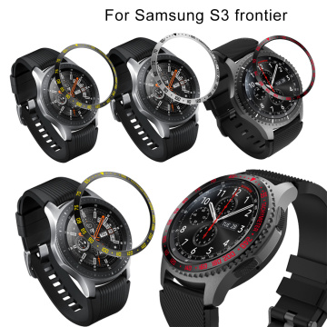 Gear S3 cover For Samsung Gear S3 Frontier Galaxy Watch 46mm Ring Adhesive Cover Anti Scratch smart watch band accessories s3 46