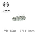 10pcs MR115ZZ Shielded miniature deep groove radial shaft ball bearings MR115 MR115Z helicopter model car bearing 5x11x4 mm