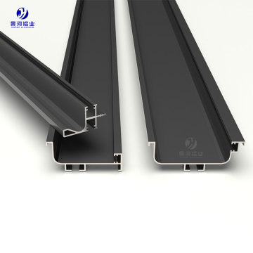 Handle-free aluminum profiles for upper cabinets