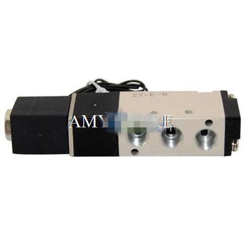 4V110-06 1/8" BSP DC 12V/24V AC 24V/110V/220V 5 way 2 position Pneumatic Electric Solenoid Valve Air Aluminum