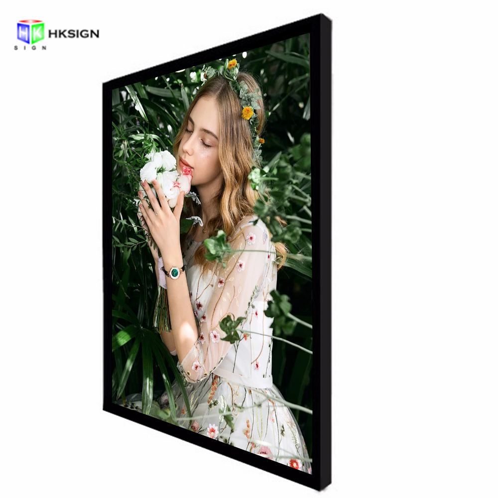 A1 Wall mounted Magnetic Advertising LED Photo Poster Frame Light Panel light box Sign Display