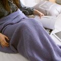 5 Colors Mermaid Tail Blanket Lady Soft Handmade Sleeping Bag Fashionable Knitted Blanket Fishtail Sleeping Bedspreads