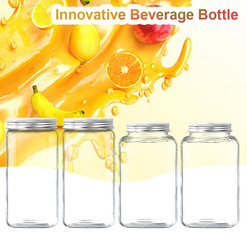Large Capacity 500ML Innovative Food Grade Plastic Beverage Bottle Juice Cold Tea Bottle Drink-ware Water Bottle Dropshipping
