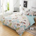 100%Cotton Duvet Cover Soft Easy Care Birds Tree Branches Bedding Twin Full Queen King 2 pillowcase 1Duvet cover 1Bed sheet