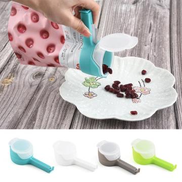 1Pcs Portable Kitchen Storage Food Snack Seal Sealing Bag Clips Sealer Clamp With Discharge Nozzle Kitchen Accessories