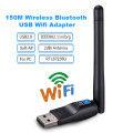 Wifi Bluetooth Adapter 150Mbps USB Wifi Antenna Adapter 2dBi RTL8723BU Wireless Network Work Card Wifi Receiver Transmitter