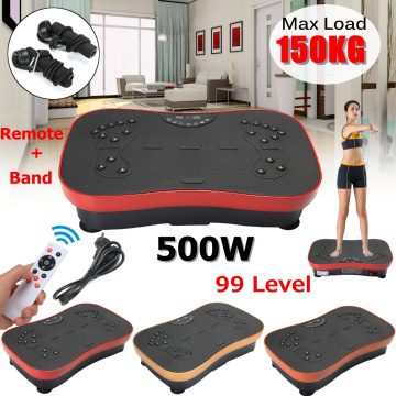 220V 500W Vibration Machine Exercise Platform Massager Body Fitness Remote exercise fitness equipment