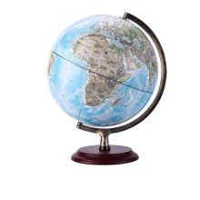 32cm Paper Craft World Globe with Wooden Base