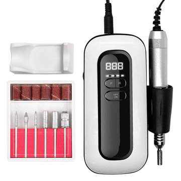 Rechargeable Electric Nail Drill Machine 35000rpm Professional Nail Drill Kit with 1000mAh Phone Power Bank PortableAcrylic Sale