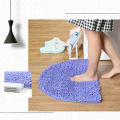 Half Moon Round Rug Semi Circle Machine Washable Rubber Back Mat Soft Chenille Non-Slip Bathroom Bedroom kitchen Home Textile