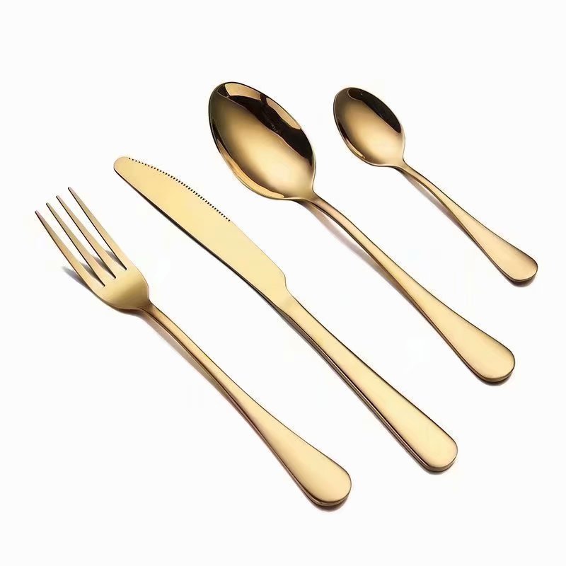 Spklifey Cutlery Forks Knives Spoons Tableware Gold Cutlery Set Stainless Steel Fork Spoon Knife Set Dining Set Dropshipping