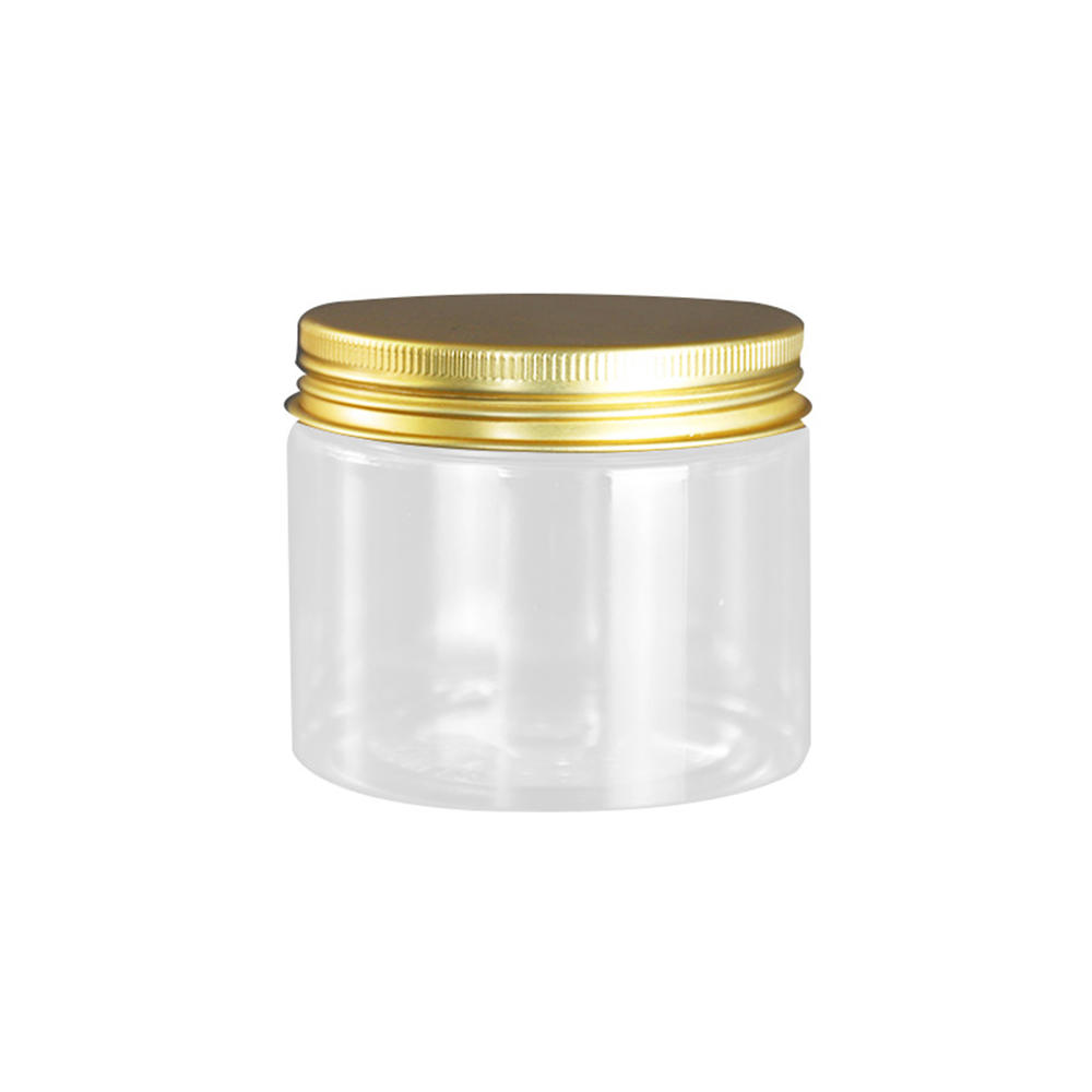 Clear Plastic Jar Lids Wood Color Empty Cosmetic Containers Makeup Box Travel Bottle 30ml 50ml 60ml 80ml 100ml 120ml 250ml 500ml