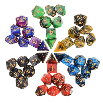 42pcs 6 Colors 16mm Drinking Dice Polyhedral Dices Table Game Entertainment Party Tools with Storage Bag