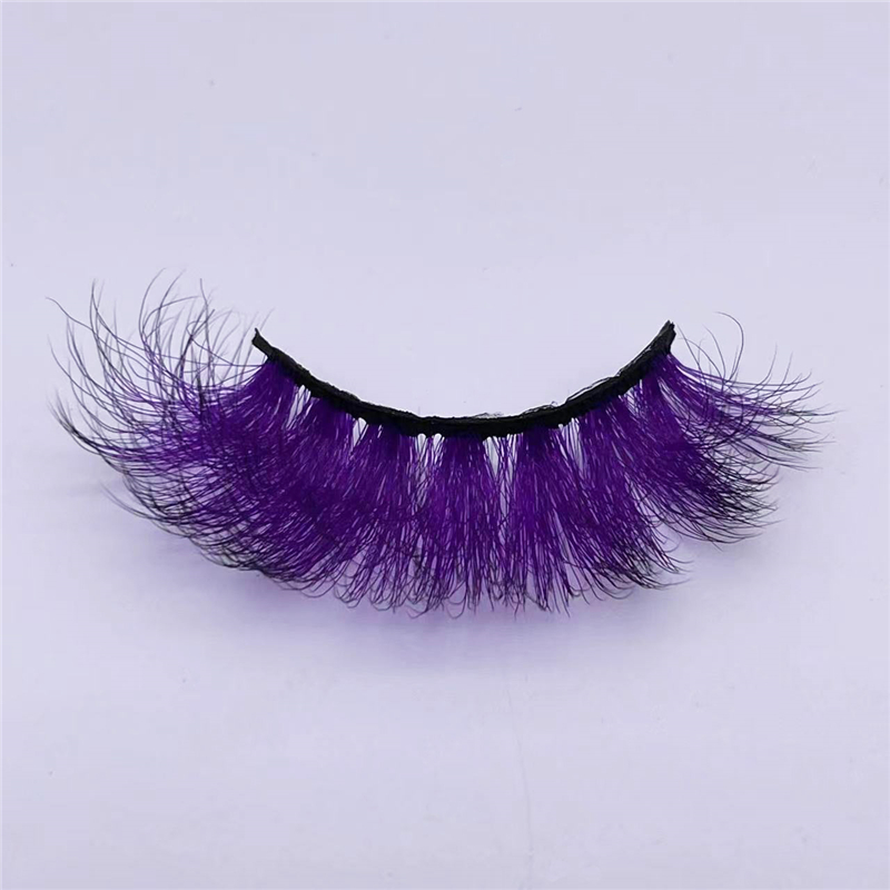 Purple False Lashes