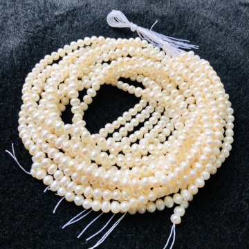 Discount products,Natural Fresh water pearls 4-5mm potato pearls necklace jewelry beads,10strings/lot