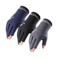 Three Finger Cut Fishing Gloves Waterproof Protective Gloves Outdoor Anti-slip Hiking Gloves Pesca Equipment