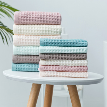 70x140cm High Quality 100% Cotton Waffle Towel Bath for Adult Soft Absorbent Face Towel Household Bathroom Towel Sets Dropship