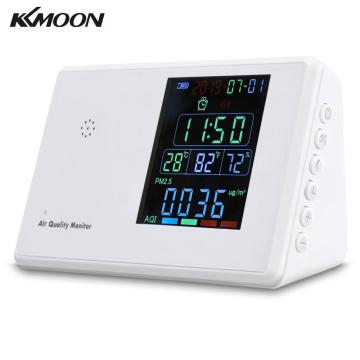 KKMOON Digital Formaldehyde Detector Carbon Dioxide Tester Air Quality Monitor Gas Analyzer Hygrothermograph Alarm Clock