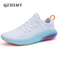 QZHSMY 2020 Summer Breathable Men's Shoes Flying Line Particle Damping Jogging Sneakers White Comfortable Light Casual Shoes