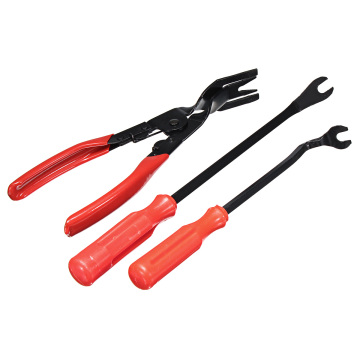 3Pcs Portable Car Door Screwdriver Panel Trim Clips Plier + Fastener Remover Tool Screwdriver Nail Puller Drop Shipping wholesal