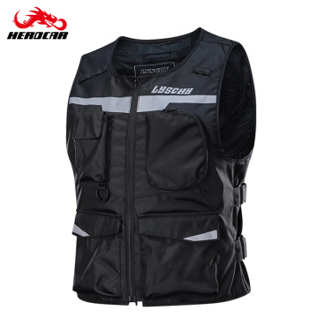 LYSCHY Motorcycle Vest Motorbike Protective Gear Moto Jacket Reflective Vest Sleeveless Breathable Riding Safety Vest Clothing