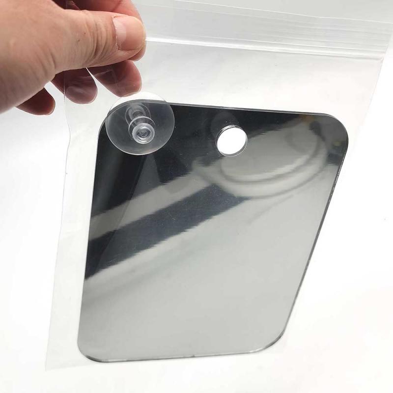 Square Thickened Portable Mirror Makeup Mirror Portable Travel Compact Mirror Bathroom Fog-free Wall-mounted Mirror