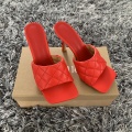 Summer Women Sandals Square Toe Ladies Heel Mules Sexy Thin High Heels Sandals Slippers Female Fashion Woman Shoes 9CM