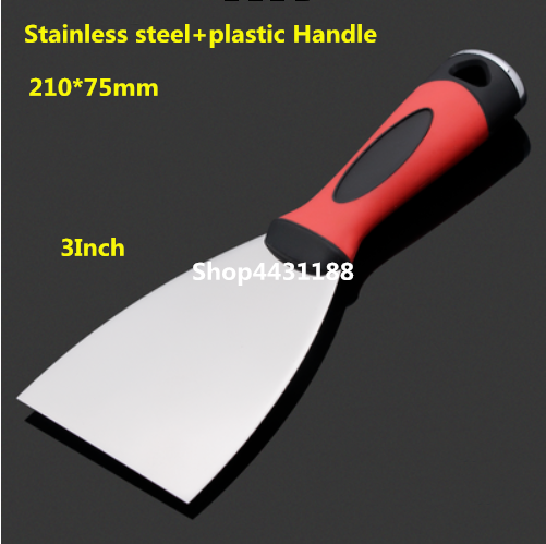 1-4" Drywall Putty Knife Construction Tools Stainless Steel Mirror Polish Blade Putty Knife Paint Scraper Practical Gadget