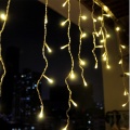 5M Christmas Garland LED Curtain Icicle String Lights Droop 0.4-0.6m Garden Street Mall Eaves Outdoor Decorative Fairy Light