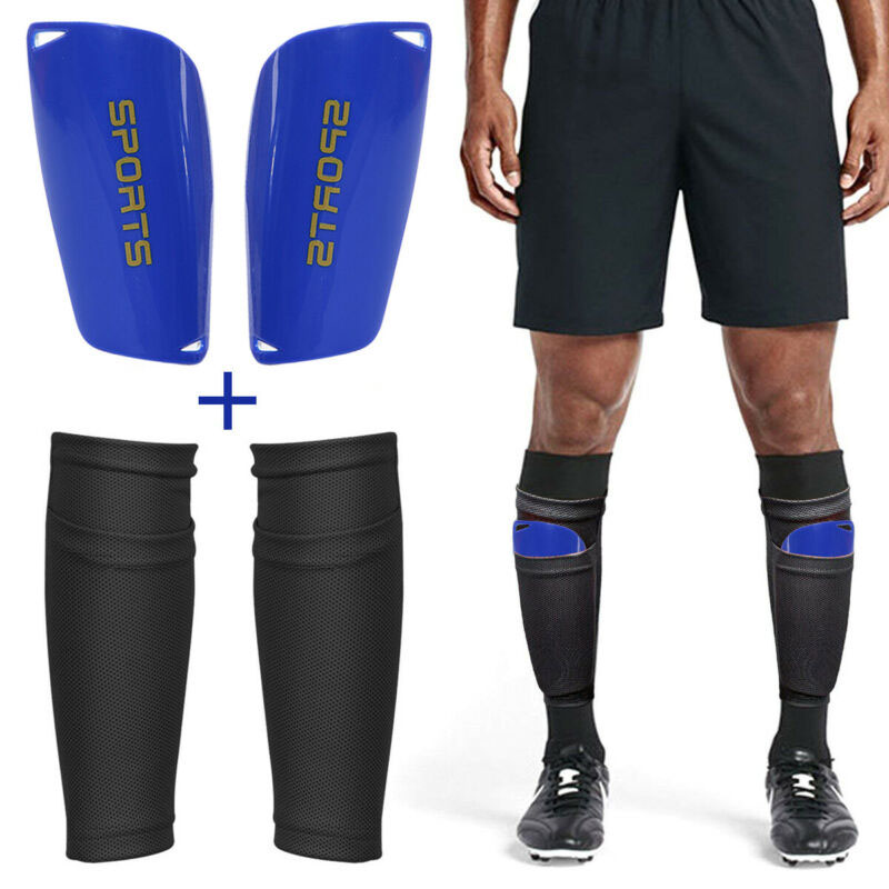 2pcs 2 Set Durable Breathable Leggings Elasticset Leg Shield Football Shin Guard Socks Shin Pads Sleeves For Outdoor Sports