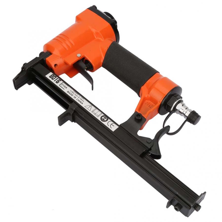 Pneumatic U Type Stapler Nail Gun Straight Nail Air Pneumatic Nailers Stapler Staple Nail Gun 21GA 0.9*0.7mm Carpentry Furniture