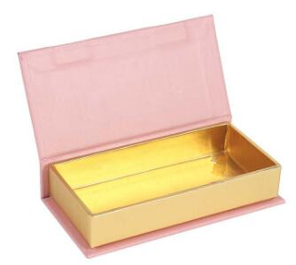 Custom Printed Magnetic Gold Eyelash Packaging Box