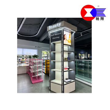 LED Lighted Beauty Display Tower