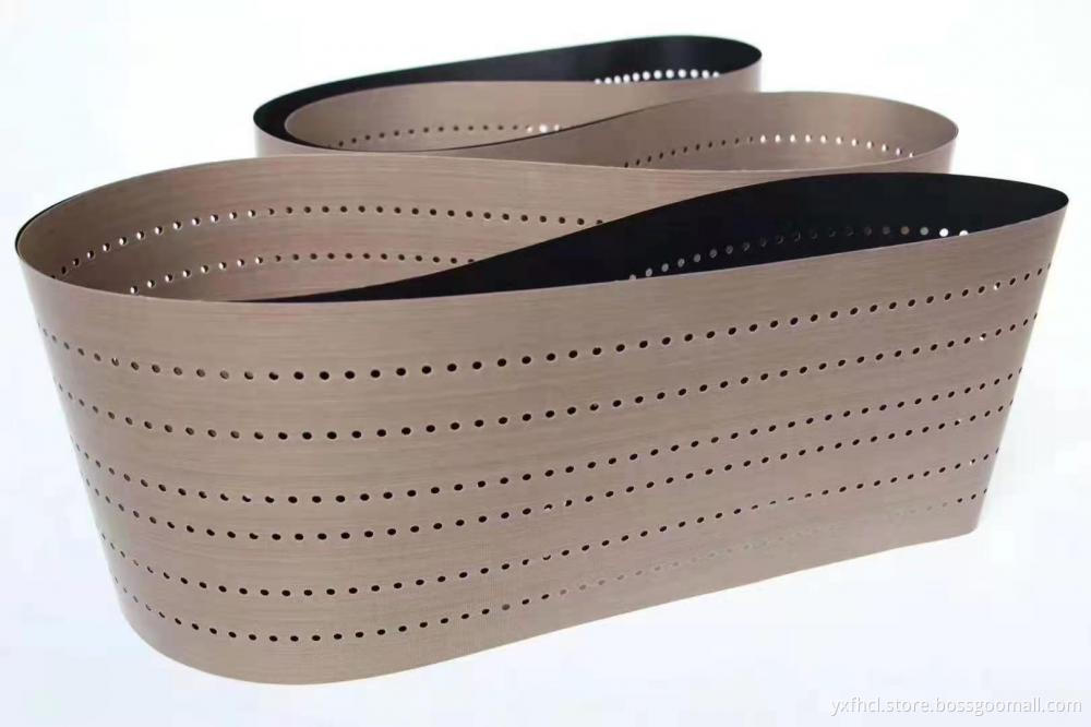 Side seal PTFE cloth belt