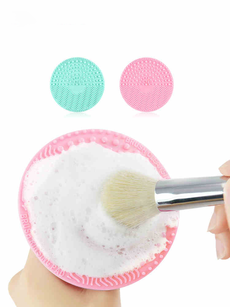 1PC Silicone Makeup brush cleaner Pad Make Up Washing Brush Gel Cleaning Mat Hand Tool Foundation Makeup Brush cleaner machine