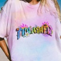 2020 Summer Women Oversized Tee Shirt Punk Tie Dye Print Loose T-shirt Female Harajuku Streetwear Hip Hop Graphic T-shirt
