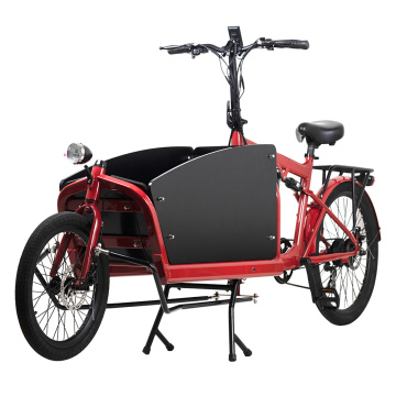 Red new design 750w cargo ebike two wheels